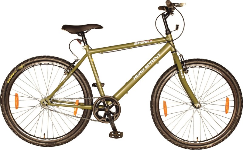 Hero Spunky 26 T Single Speed Road Cycle(Green)