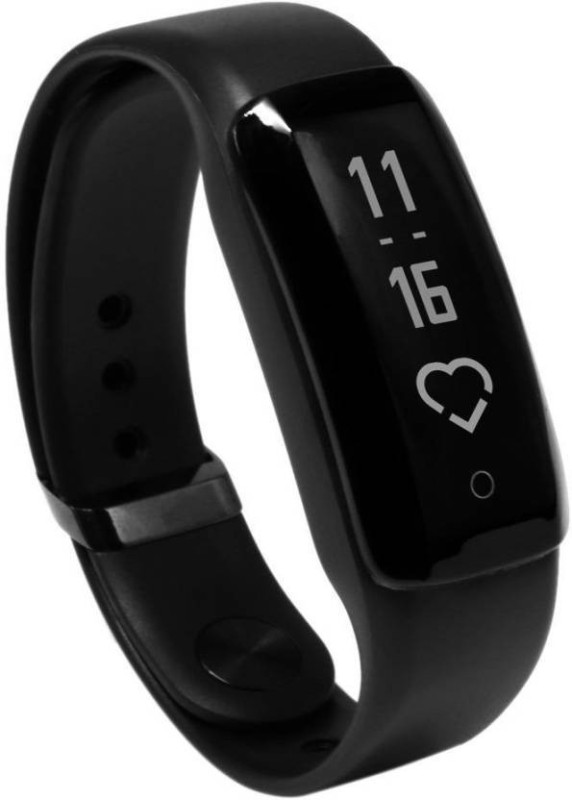 iVooMi FitMe Smart Fitness Band (Pollution Tracking, Heart Rate Monitor)(Black Strap L)
