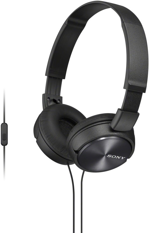 Sony MDR-ZX310APBCE Wired Headset with Mic(Black, Over the Ear)