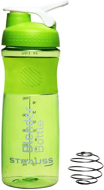 Strauss Blender Bottle 760 ml Sipper, Shaker(Pack of 1, Green)