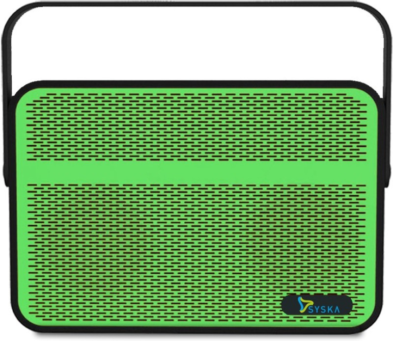 Syska BLADE 5 W Portable Bluetooth Mobile/Tablet Speaker(Green, Stereo Channel)