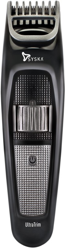 Syska HT100 Cordless Trimmer for Men(Black, Silver)