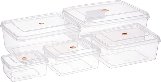 Aristo Kitty Plastic Storage Container - Set Of 5, Color May Vary