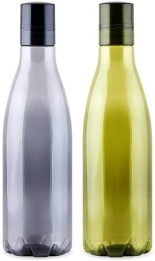 Attro Swift Plastic Unbreakable Fridge 1000Ml Water Bottle For Office, Sports, School, Travelling, Gym, Yoga-Bpa And Leak Free, Assorted - Set Of 2