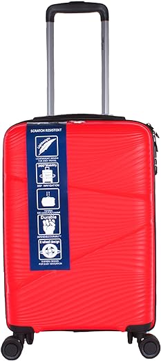 F Gear Joy PP008 24" Red Check-in Suitcase (4035)