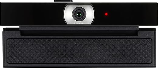 LG Full HD 1080P Smart Webcam at 30 fps, Superior Privacy, Built-in Microphone, Picture in Picture, Remote Meeting, USB Streaming, Compatible with PC, Laptops and Smart TV (VC23GA, Black)