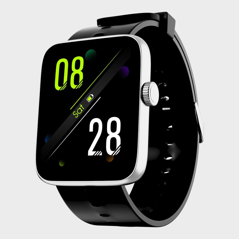 Lifelong Vibez Muse Smart Watch with BT Calling|Multiple Watch Faces| AI Voice Assistance Smartwatch(Black Strap, 1.91" Display)