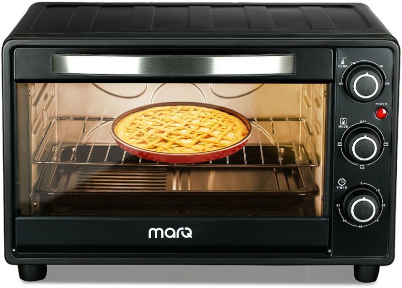 MarQ by Flipkart 26-Litre 26AOTMQB Oven Toaster Grill (OTG) with 4 Skewers and Inbuilt light(Black)