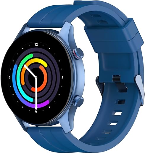 Noise Newly Launched Evolve 2 Play AMOLED Display Smart Watch with Fast Charging, Always On Display, 50 Sports Modes, Hindi Language Support, Health Suite (Electric Blue)