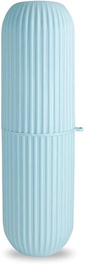 Raxon Innovation Travel Toothbrush Toothpaste Case Holder Portable Toothbrush Storage Plastic Toothbrush Holder | Toothbrush Holder for Travel | Plastic Toothbrush Holder (Blue- 1 Nos)