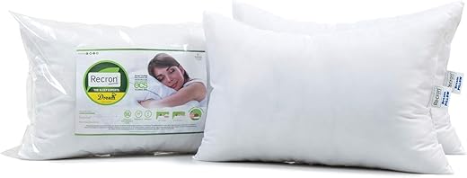 Recron Certified Dream Fibre Pillow (41X61, Fiber;Microfiber, White, Pack Of 2)