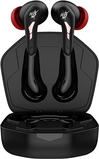 Redgear Toad with Super Low Latency(40ms), ENC Mic Solution, 40 HRS Playback, Fast Charge(10 Mins= 180 Mins) & Instant Connect(Black)