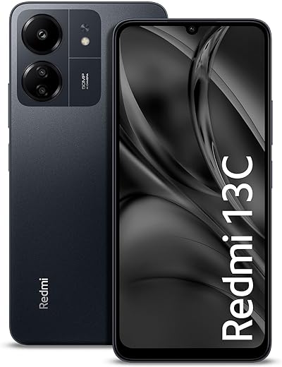 Redmi 13C (Stardust Black, 4GB RAM, 128GB Storage) | Powered by 4G Mediatek Helio G85 | 90Hz Display | 50MP AI Triple Camera