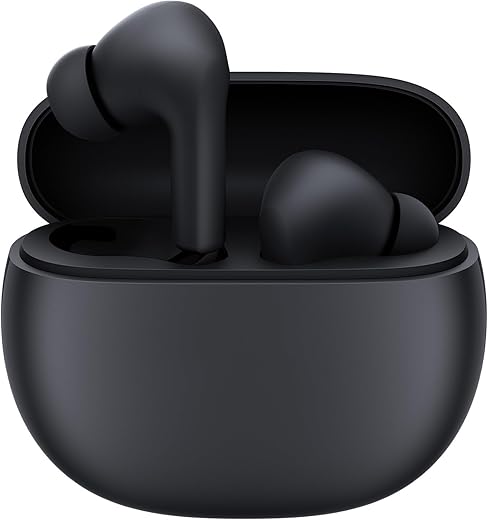 Redmi Buds 4 Active - Bass Black, 12mm Drivers(Premium Sound Quality), Up to 30 Hours Battery Life, Google Fast Pair, IPX4, Bluetooth 5.3, ENC, Up to 60ms Low Latency Mode, App Support