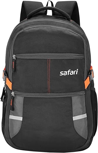 Safari Omega spacious/large laptoap backpack with Raincover, college bag, travel bag for men and women