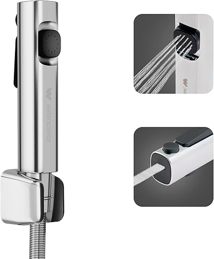 WaterScience Water Saving Health Faucet | Jet Spray for Toilet | 2 Flow Modes | Chrome Finish | Without Hose