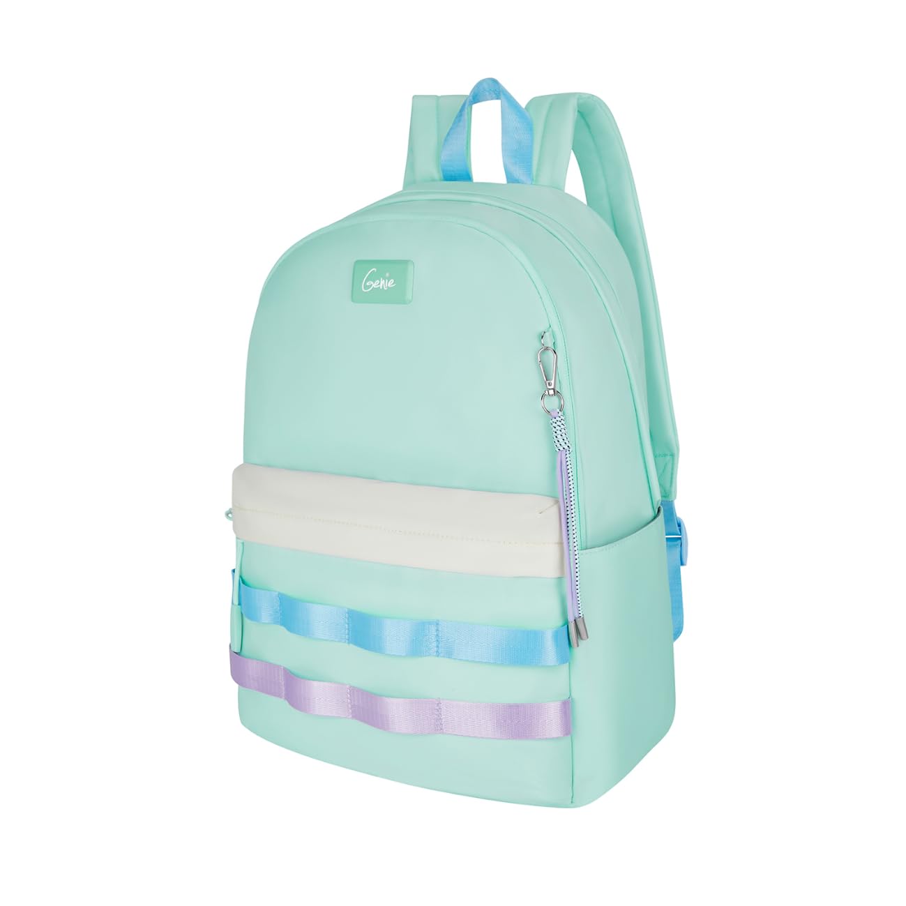 Genie KPACK 20L Backpack for Women & Girls with 15.6" Laptop Compartment | College bag for Women & Girls| 3 zips with Secret Pocket | Water Resistant Bags | Laptop Backpack for Women