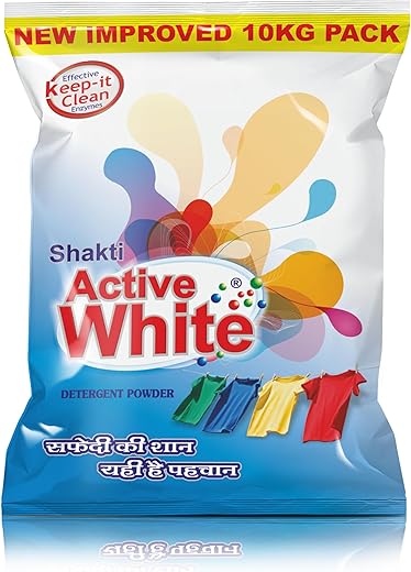 Active White Detergent Powder - 10 kg Family Pack