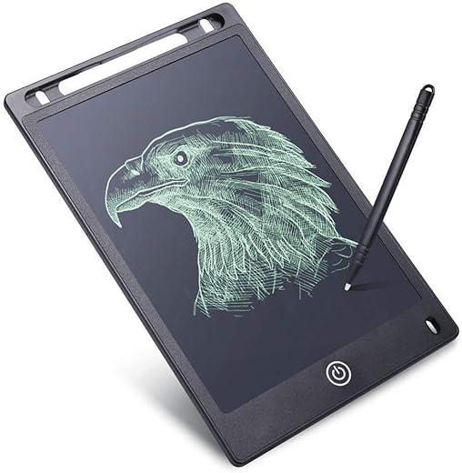 Graphene Re-writable LCD Writing Pad with Pen, 8.5-Inch Digital Tablet Electronic Notepad Educational Toy Lightweight Scribble Doodle Drawing Rough Pad Portable Best Birthday Gift for Kids Boys Girls