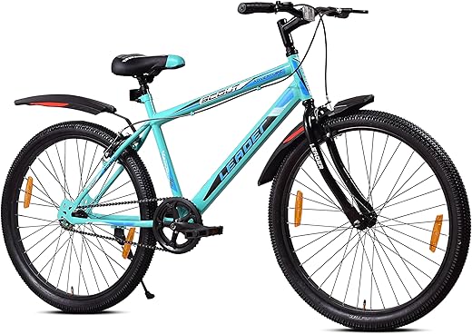 Leader Scout MTB 26T Mountain Bicycle/Bike Without Gear Single Speed for Men - Sea Green, Ideal for 10 + Years, Frame Size: 18 Inches