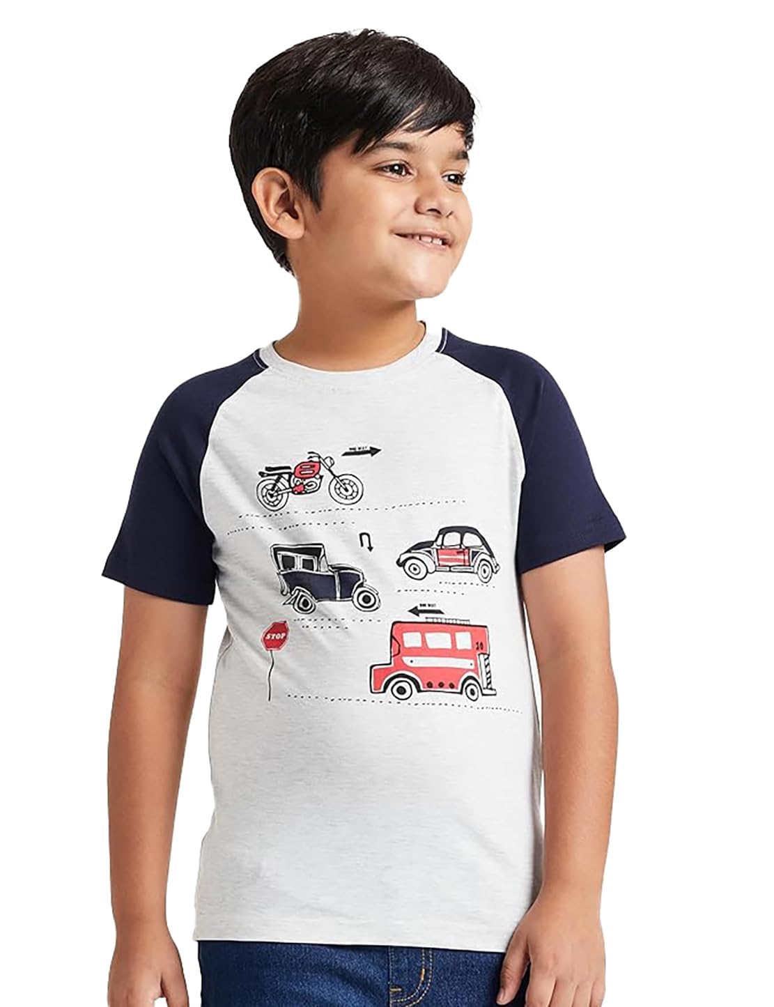 Amazon Brand - Jam & Honey Boy's Regular Fit Half Sleeves T-Shirt (Pack of 3)