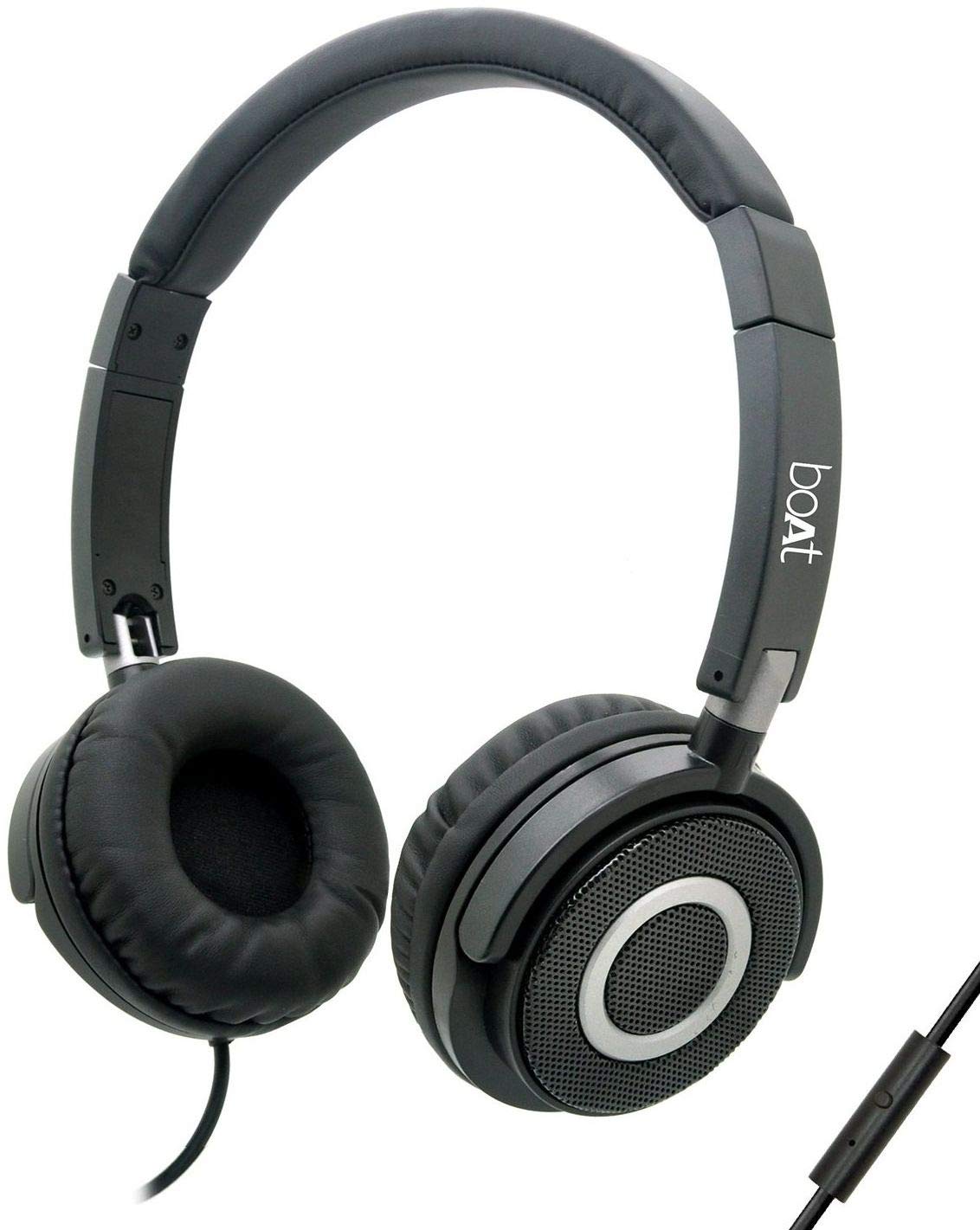 boAt BassHeads 900 On-Ear Wired Headphone with Mic