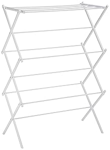AmazonBasics Foldable Drying Rack - White