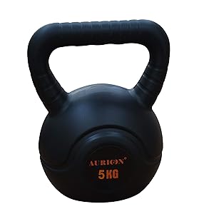 Aurion Kettle-bell 5 KG Set Perfect for body workout