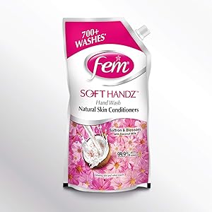 Fem Soft Handz Handwash (Saffron & Blossom with Coconut Milk) - 900ml