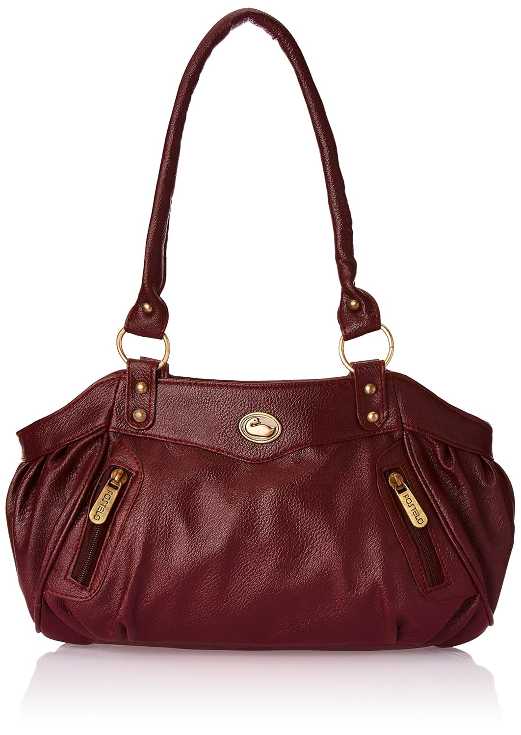 Fostelo Women's Maroon Leather Handbag FSB-101