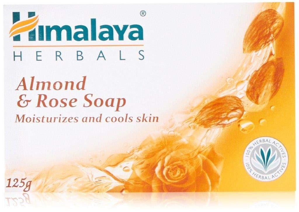 Himalaya Herbals Almond and Rose Soap, 125g (Pack of 6)