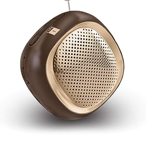 iBall Musi Cube BT20 - Portable bluetooth Speaker with FM (Brown)