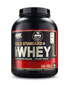 Optimum Nutrition (ON) Gold Standard 100% Whey Protein Powder - 5 lbs (Double Rich Chocolate)