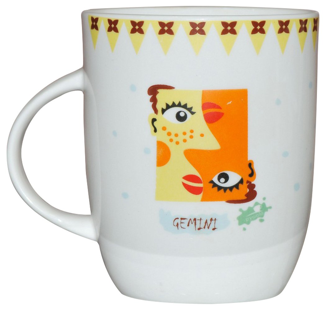 Pyaala Orchid Gemini Milk Mug, 350ml/5.7cm, Multicolour