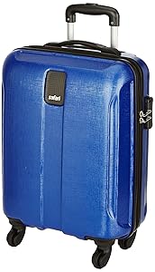 Safari Thorium Polycarbonate 55 cms Blue Hardsided Carry On (Thorium-Stubble-Dazzling-Blue-55-4WH)