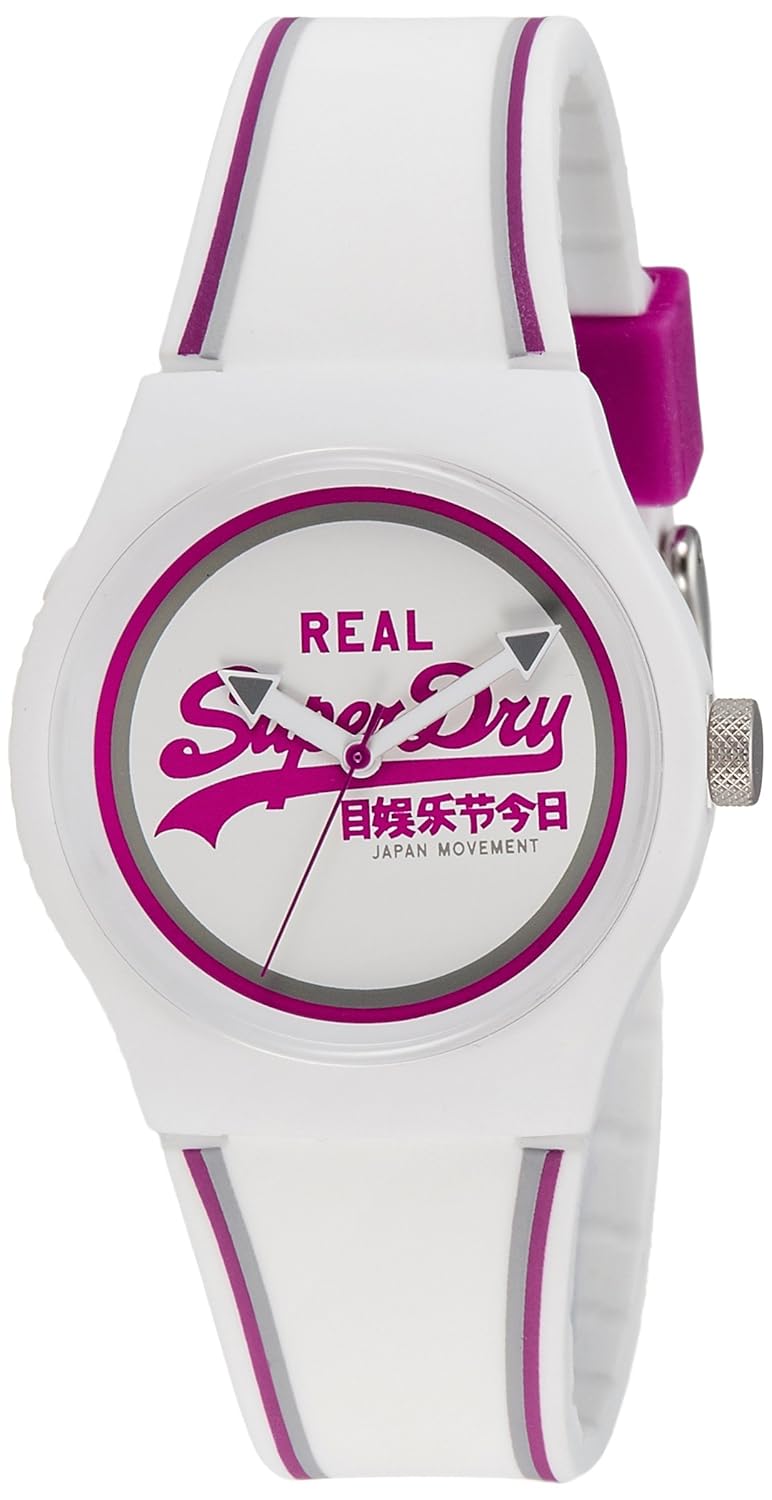 Superdry Analog White Dial Unisex Watch - SYG198WR