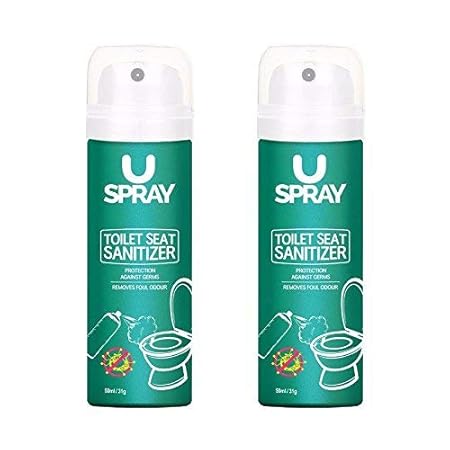 Uspray Toilet Seat Sanitizer - 50 ml (Pack of 2)