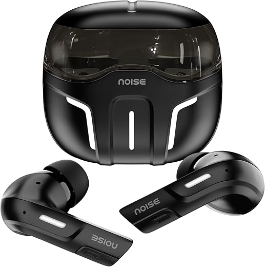 Noise Newly Launched Buds Trooper in-Ear True Wireless Earbuds with 45H of Playtime, Quad Mic with ENC, 13Mm Driver, Ultra Low Latency(Up to 40 Ms), Instacharge(10 Min=150 Min), BT V5.3(Knight Black)