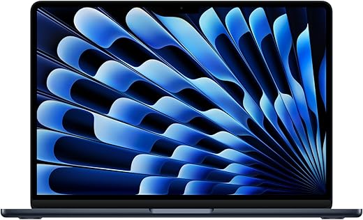 Apple 2025 MacBook Air (13-inch, Apple M4 chip with 10-core CPU and 8-core GPU, 16GB Unified Memory, 256GB) - Midnight