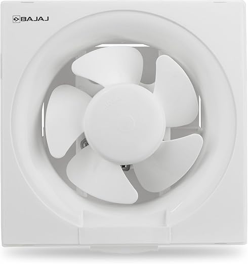Bajaj AirOut 150 MM 4 Star Dom Exhaust Fan | Back Shutter | 100% Copper Motor | Auto Thermal Protector | Aerodynamaically Designed Blade【White】