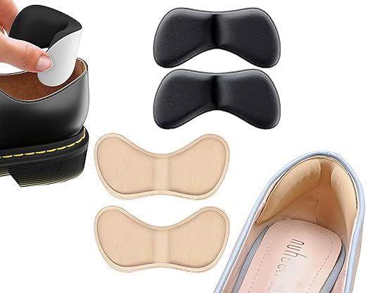 RONATA Shoe Bite Protector and Heel Grips – Self-Adhesive Cushion Pads for Loose Shoes, Heel Pain Relief, Anti-Slip Inserts & Heel Pads for Men & Women - 1 Pair (Heel Liner)