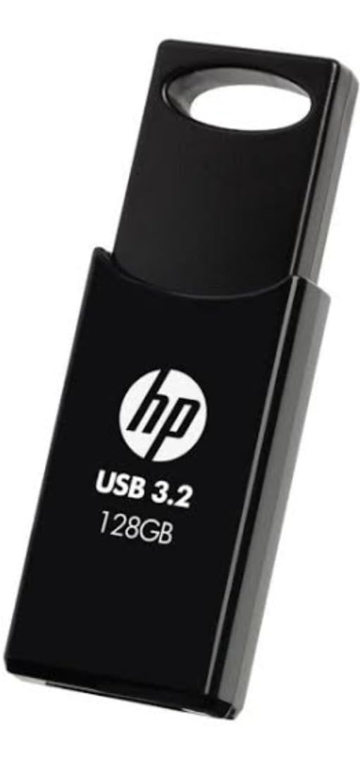 HP 712w 128GB USB 3.2 Flash Drive- Black