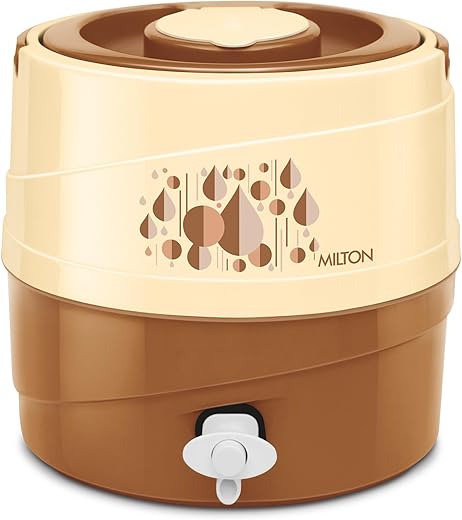 Milton Kool Rover 7 Water Jug PU Insulated, 5.3 litres, BPA Free, Leak Proof & Portable Jug, Sturdy Handles, Ideal for Travel, Picnic, Offices, Shops, Brown