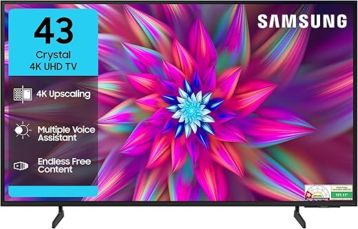 Samsung 108 cm (43 inches) Crystal 4K Vista Pro Ultra HD Smart LED TV UA43UE86AFULXL