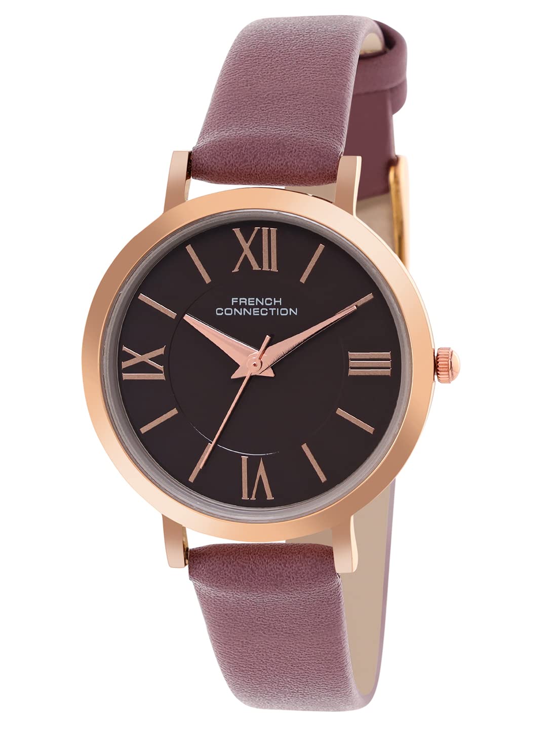 French Connection Women’s Analog Watch Brown Strap-FCN00037C