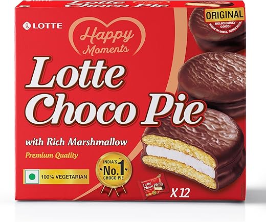 Lotte Choco Pie (Pack of 12), 336g