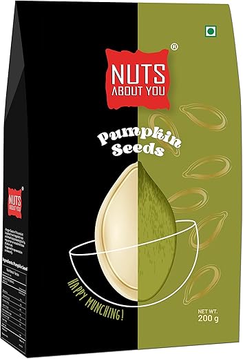Nuts About You PUMPKIN Seeds, 200 g | Raw | Premium | 100% Natural | Diet Food