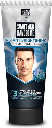 Smart And Handsome Face Wash, Instant Brightening, Instant Freshness, 150g