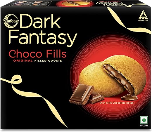Sunfeast Dark Fantasy Choco Fills, 460g Original Filled Cookies with Choco Crème | Perfect Snack