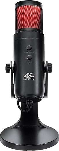 Ant Esports WENTE 220 USB Unidirectional Microphone – Black